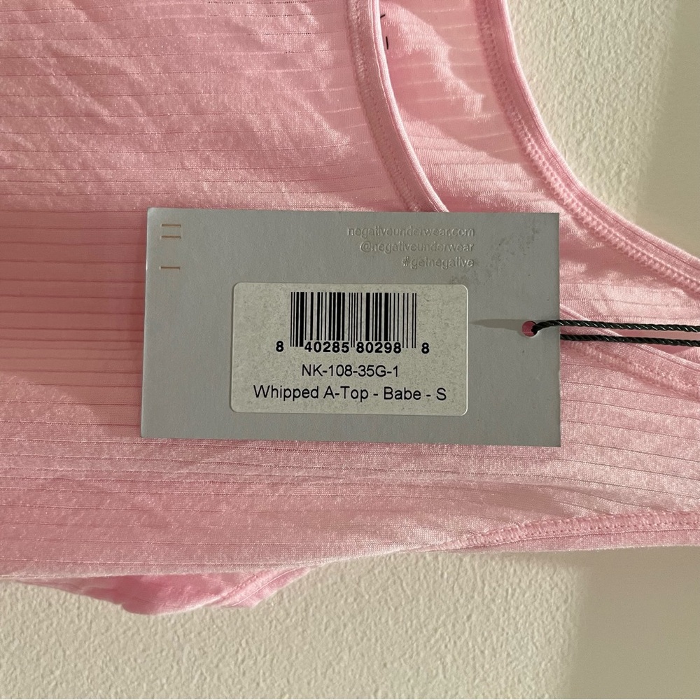 Negative Whipped A-Top in Babe Pink Size S - Picture 8 of 10